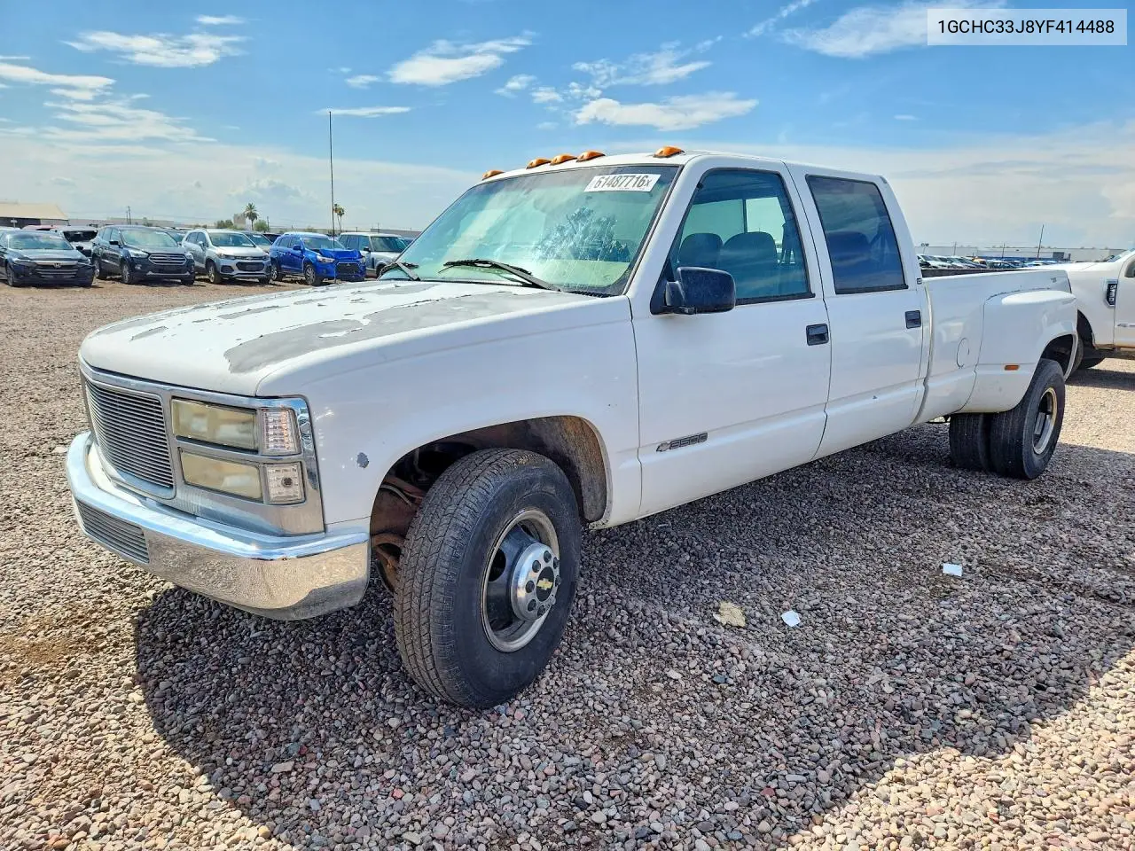 2000 Chevrolet Gmt-400 C3500 VIN: 1GCHC33J8YF414488 Lot: 61487716