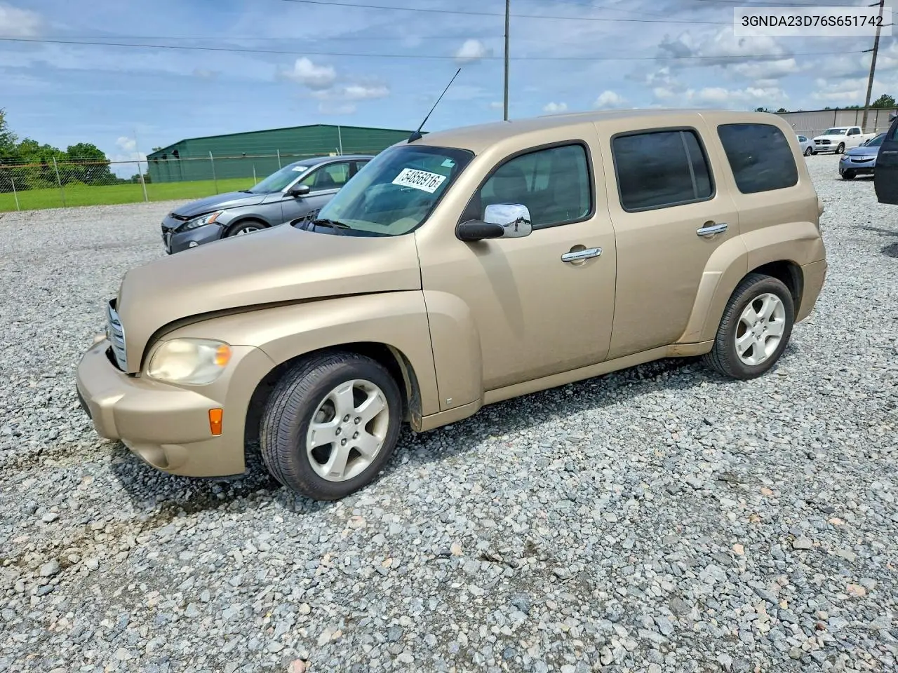 2006 Chevrolet Hhr Lt VIN: 3GNDA23D76S651742 Lot: 54856916