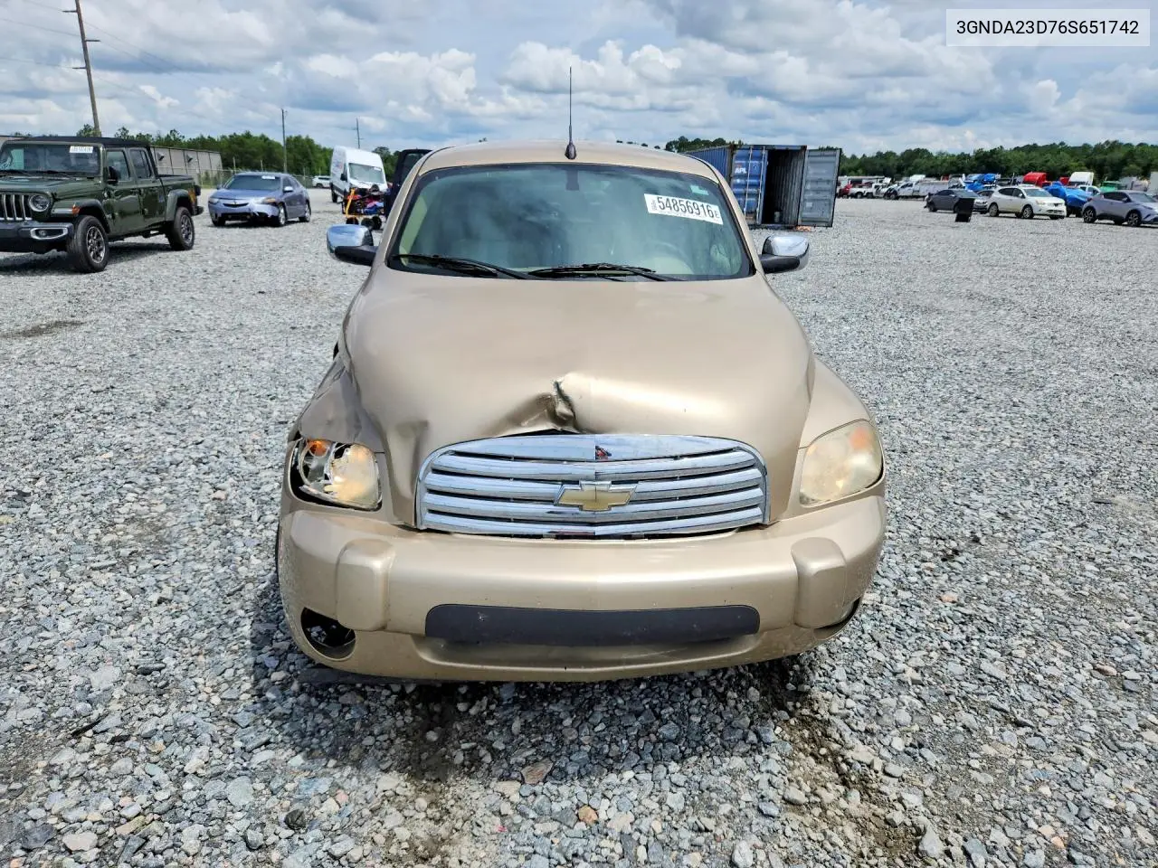2006 Chevrolet Hhr Lt VIN: 3GNDA23D76S651742 Lot: 54856916