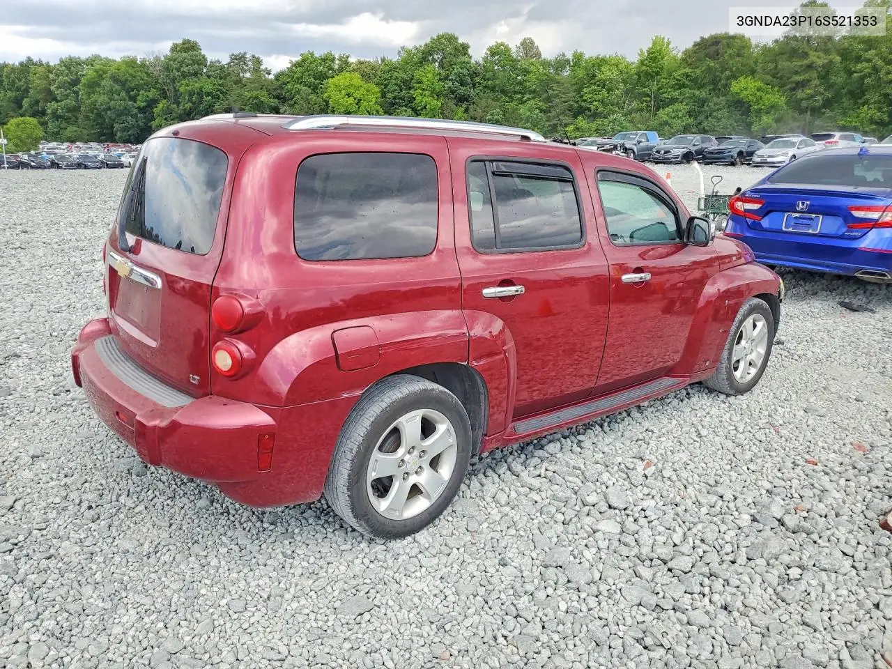 2006 Chevrolet Hhr Lt VIN: 3GNDA23P16S521353 Lot: 57896986