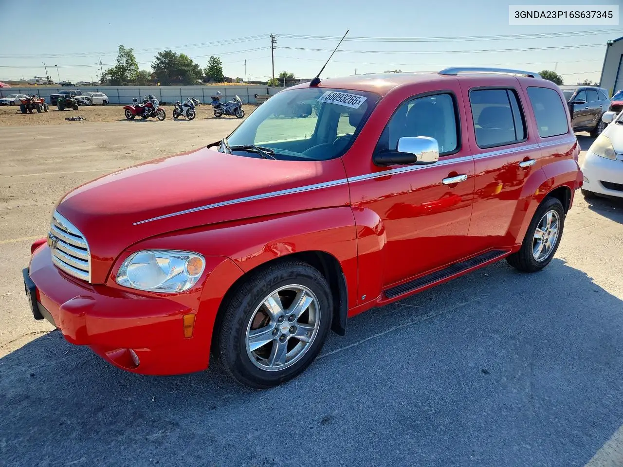 2006 Chevrolet Hhr Lt VIN: 3GNDA23P16S637345 Lot: 58093266