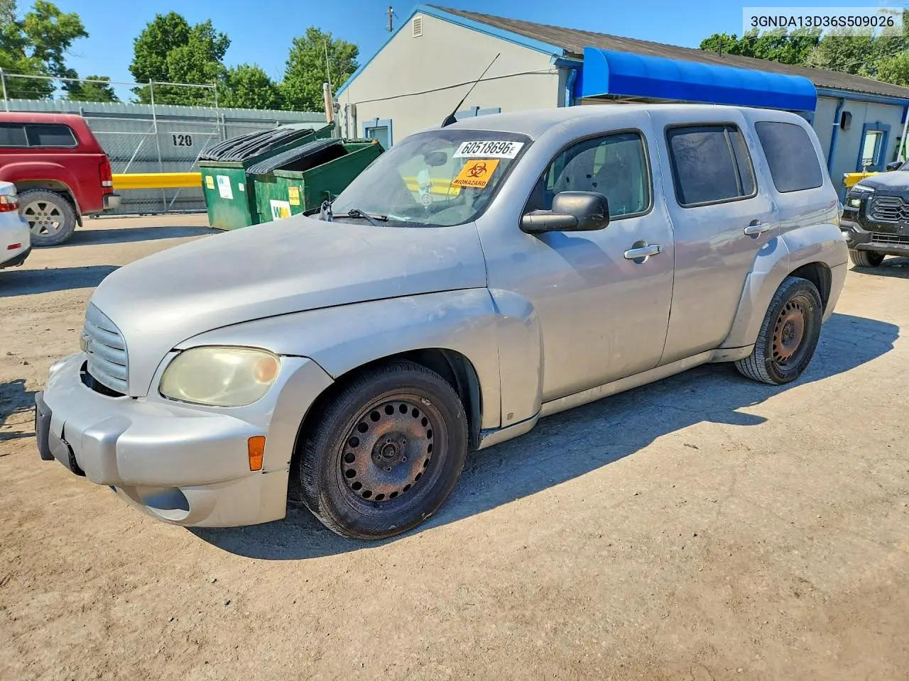 2006 Chevrolet Hhr Ls VIN: 3GNDA13D36S509026 Lot: 60518696