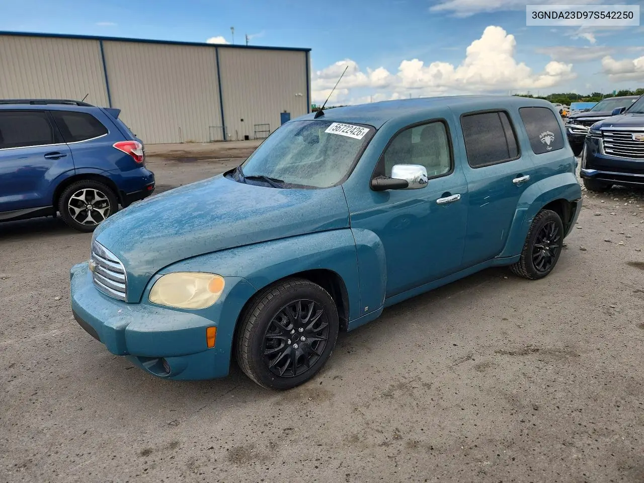 2007 Chevrolet Hhr Lt VIN: 3GNDA23D97S542250 Lot: 56722426