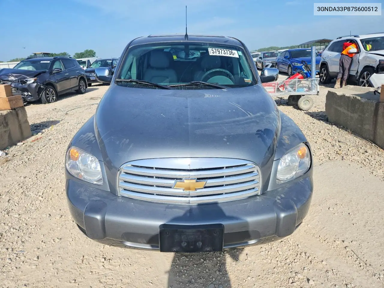 2007 Chevrolet Hhr Lt VIN: 3GNDA33P87S600512 Lot: 57973736