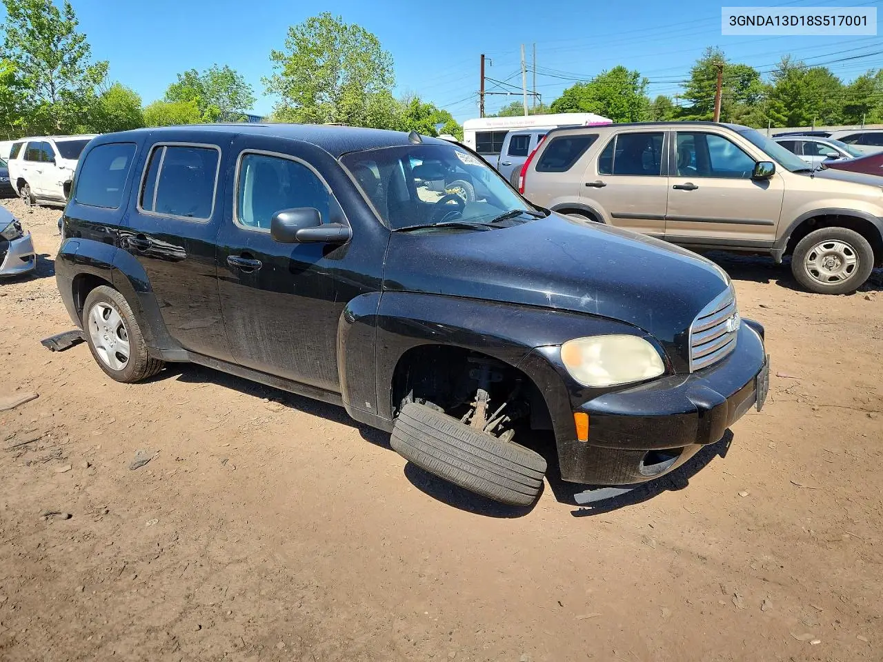 2008 Chevrolet Hhr Ls VIN: 3GNDA13D18S517001 Lot: 55954836