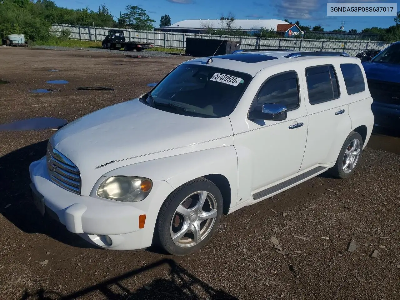 2008 Chevrolet Hhr Lt VIN: 3GNDA53P08S637017 Lot: 57420526