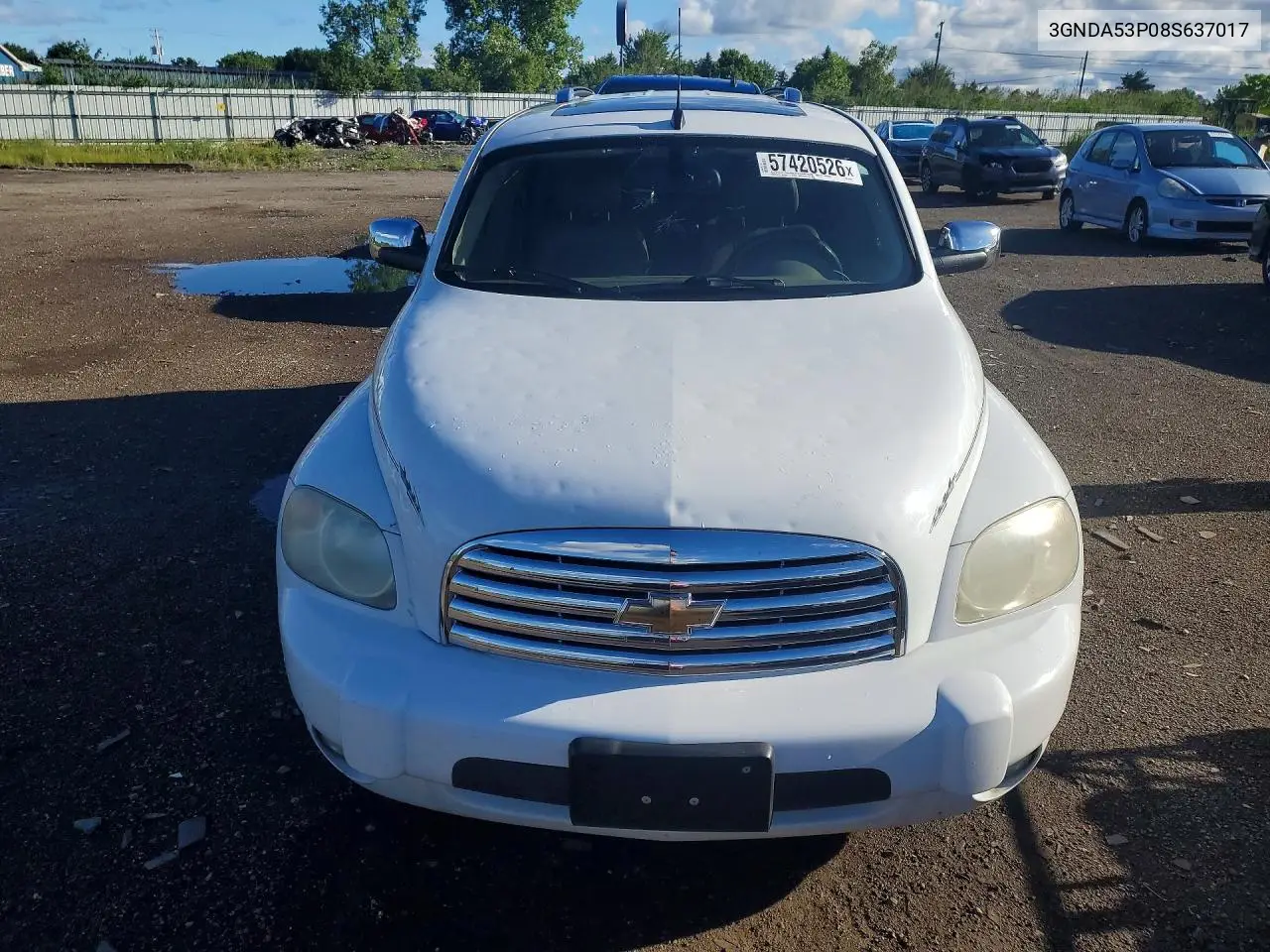 2008 Chevrolet Hhr Lt VIN: 3GNDA53P08S637017 Lot: 57420526