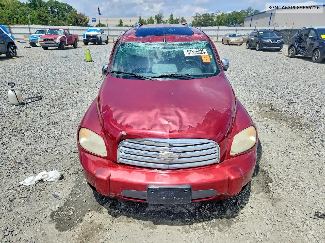2008 Chevrolet Hhr Lt VIN: 3GNCA53P08S656226 Lot: 57536026