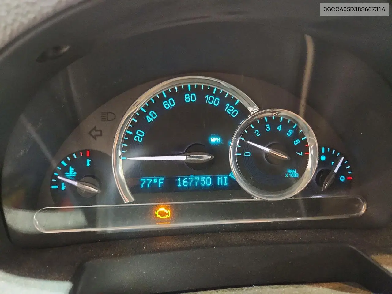 2008 Chevrolet Hhr Panel Lt VIN: 3GCCA05D38S667316 Lot: 58456896