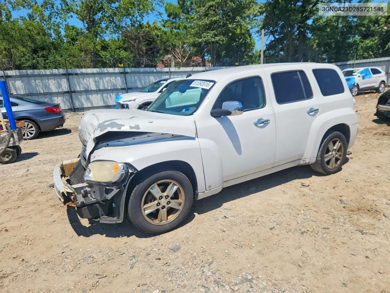2008 Chevrolet Hhr Lt VIN: 3GNCA23D28S721548 Lot: 61090916