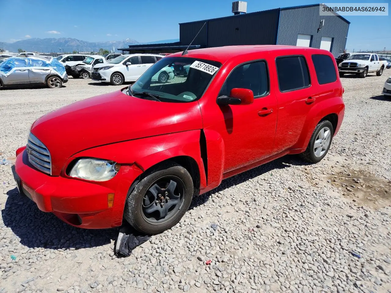 2010 Chevrolet Hhr Lt VIN: 3GNBABDB4AS626942 Lot: 55718926
