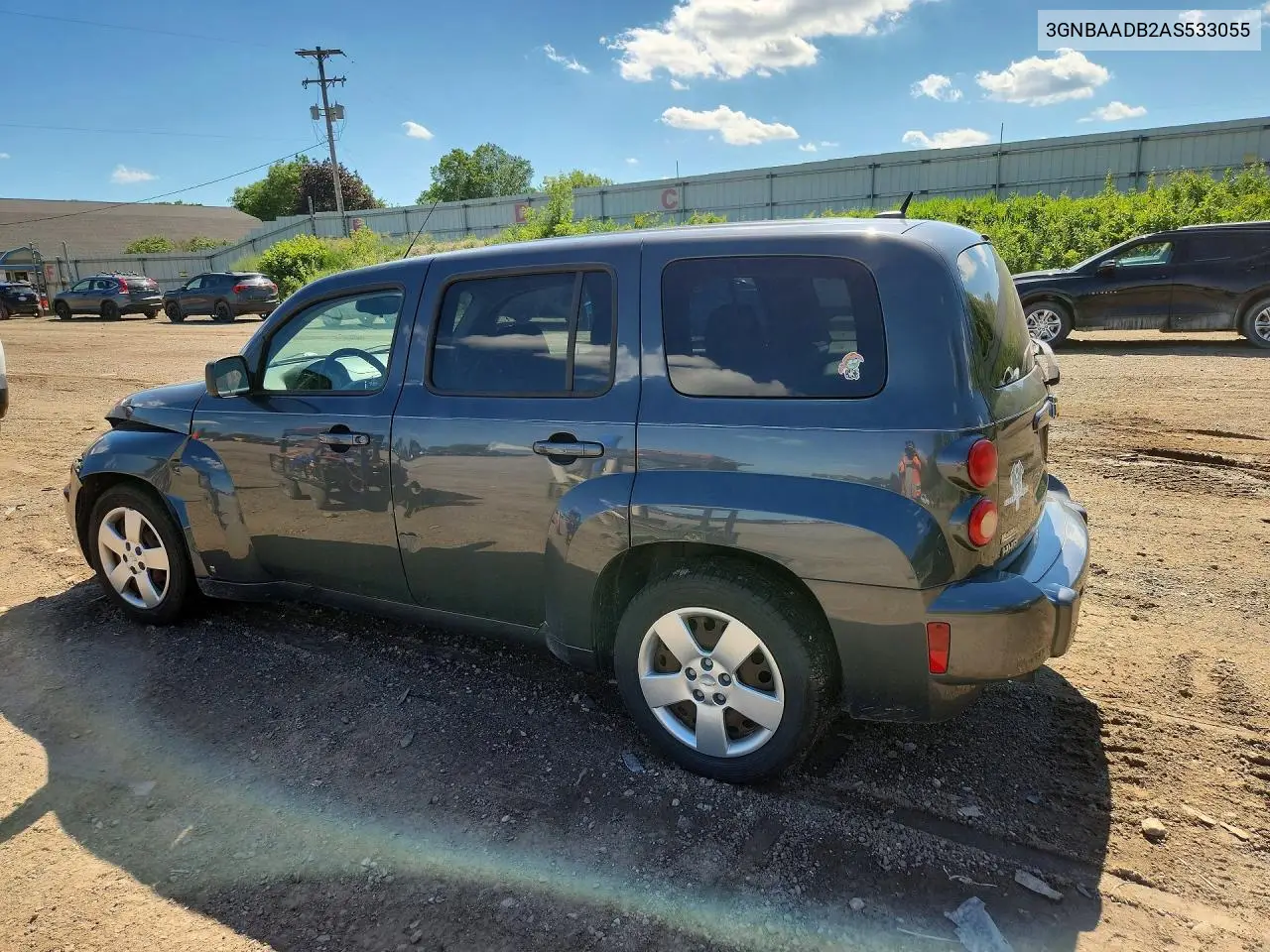 2010 Chevrolet Hhr Ls VIN: 3GNBAADB2AS533055 Lot: 57132036