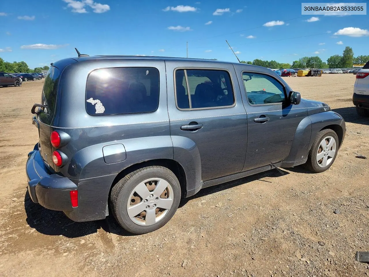 2010 Chevrolet Hhr Ls VIN: 3GNBAADB2AS533055 Lot: 57132036