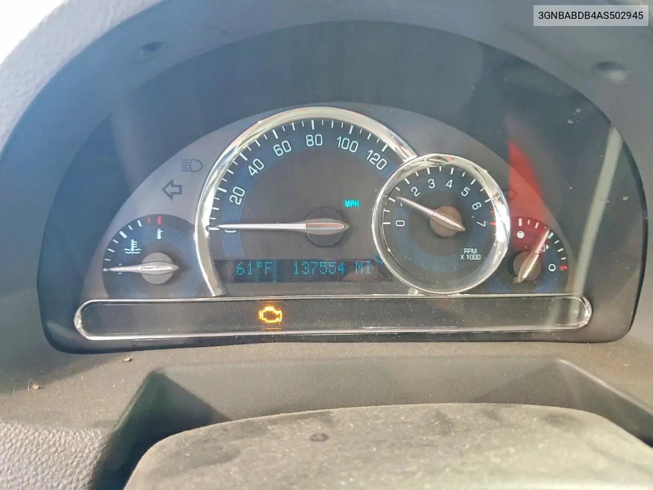 2010 Chevrolet Hhr Lt VIN: 3GNBABDB4AS502945 Lot: 57139896