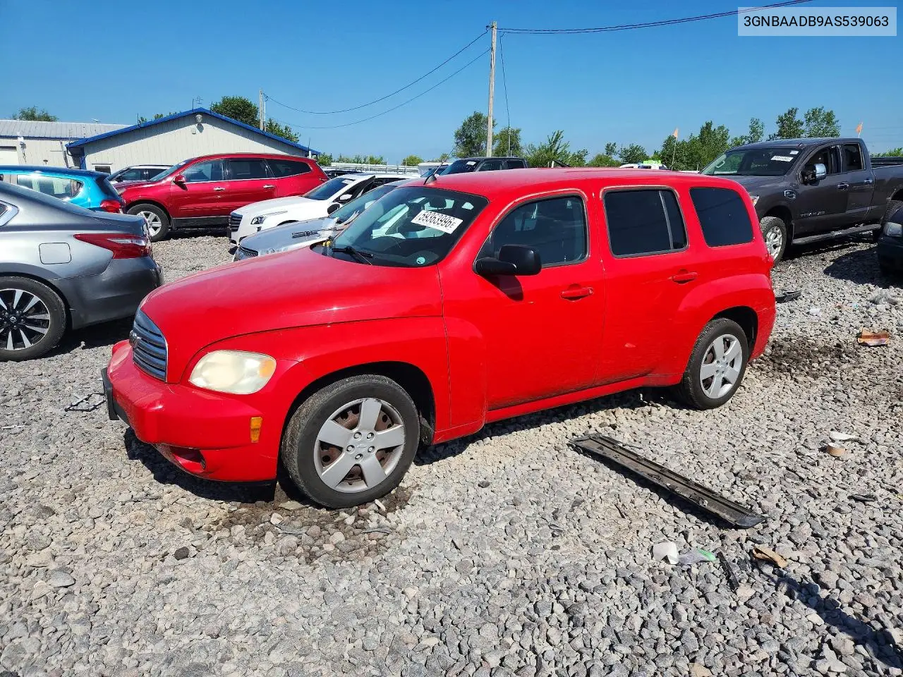 2010 Chevrolet Hhr Ls VIN: 3GNBAADB9AS539063 Lot: 59363996