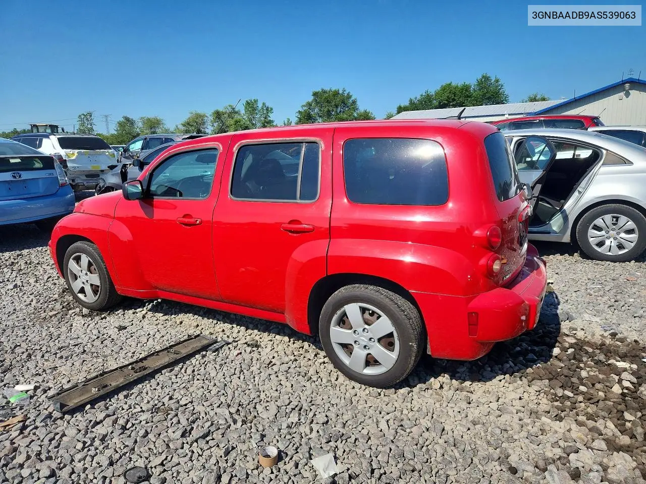 2010 Chevrolet Hhr Ls VIN: 3GNBAADB9AS539063 Lot: 59363996