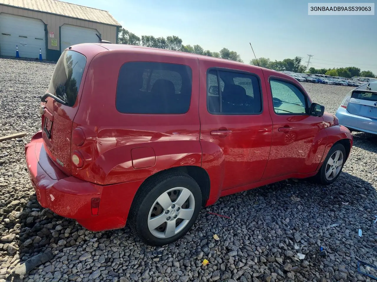 2010 Chevrolet Hhr Ls VIN: 3GNBAADB9AS539063 Lot: 59363996