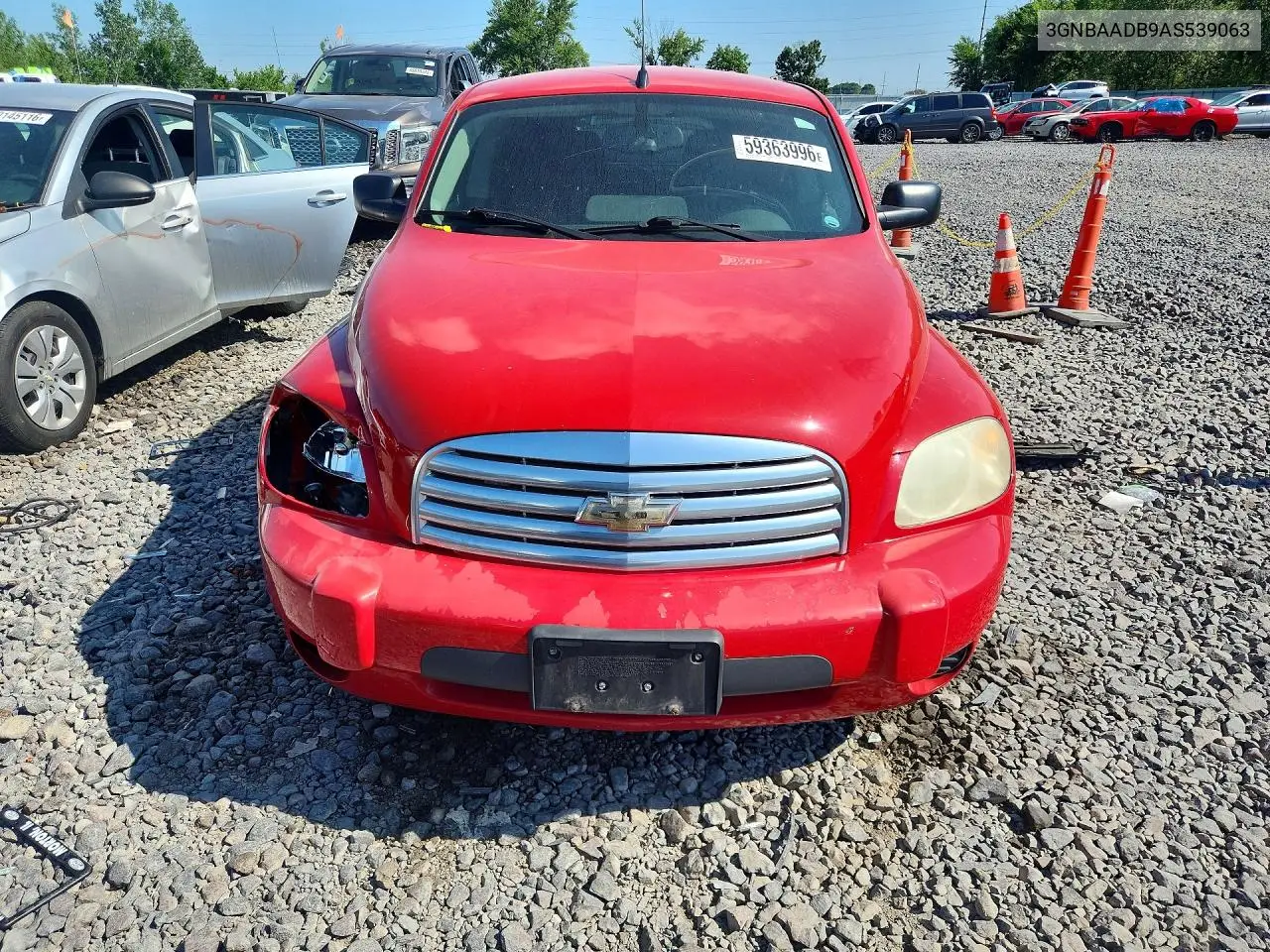 2010 Chevrolet Hhr Ls VIN: 3GNBAADB9AS539063 Lot: 59363996