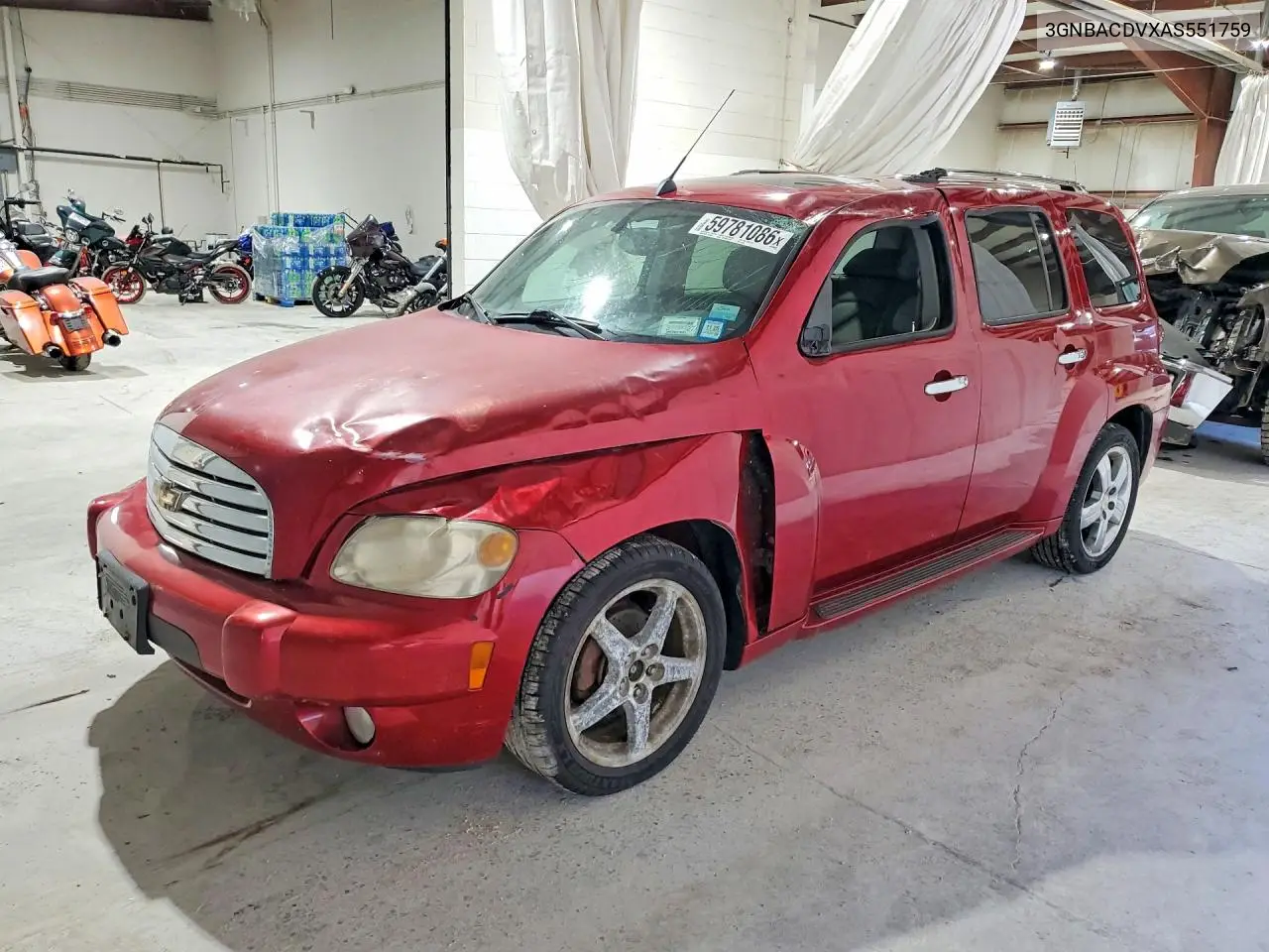 2010 Chevrolet Hhr Lt VIN: 3GNBACDVXAS551759 Lot: 59781086