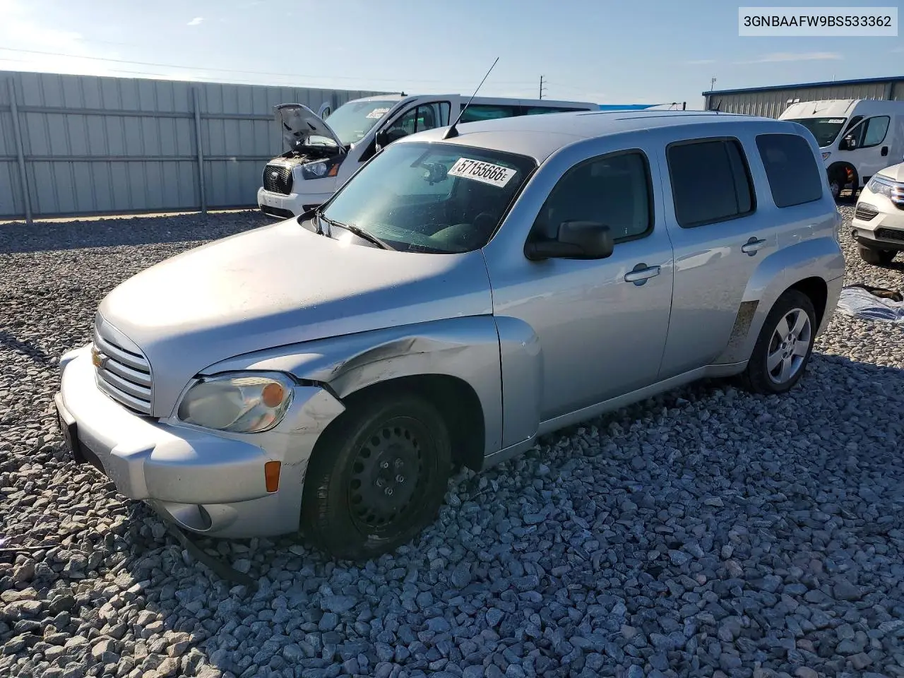 2011 Chevrolet Hhr Ls VIN: 3GNBAAFW9BS533362 Lot: 57155666