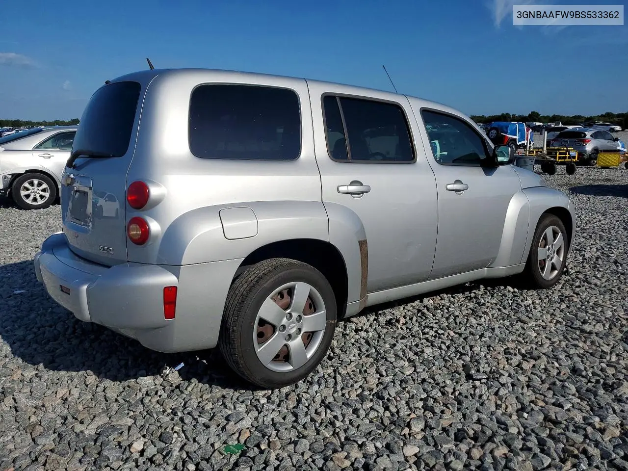 2011 Chevrolet Hhr Ls VIN: 3GNBAAFW9BS533362 Lot: 57155666