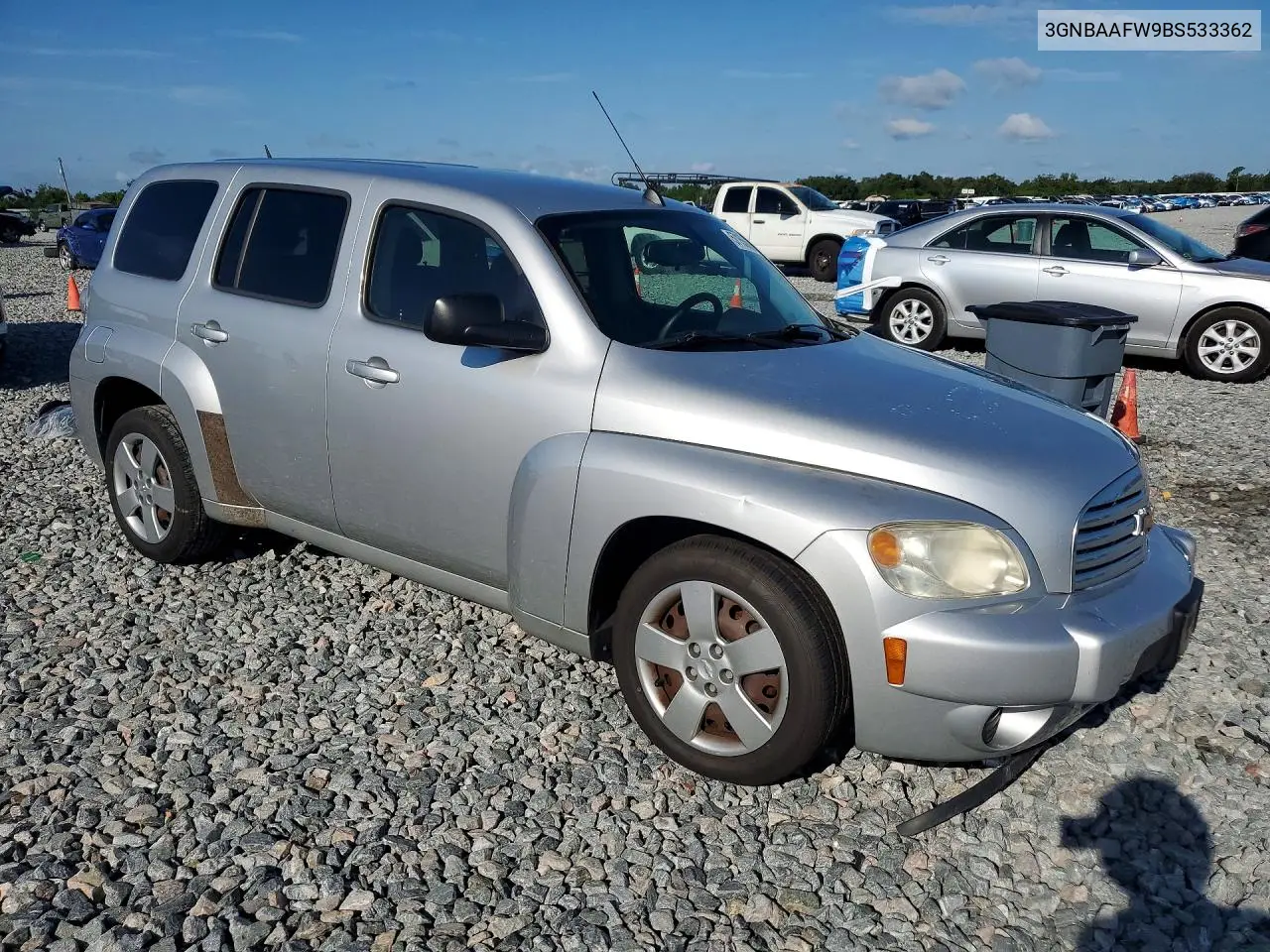 2011 Chevrolet Hhr Ls VIN: 3GNBAAFW9BS533362 Lot: 57155666