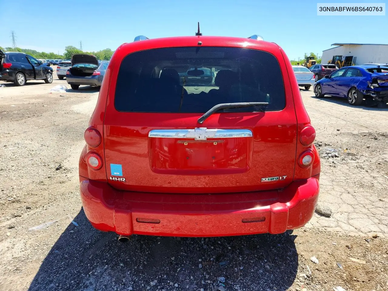 2011 Chevrolet Hhr Lt VIN: 3GNBABFW6BS640763 Lot: 58296446