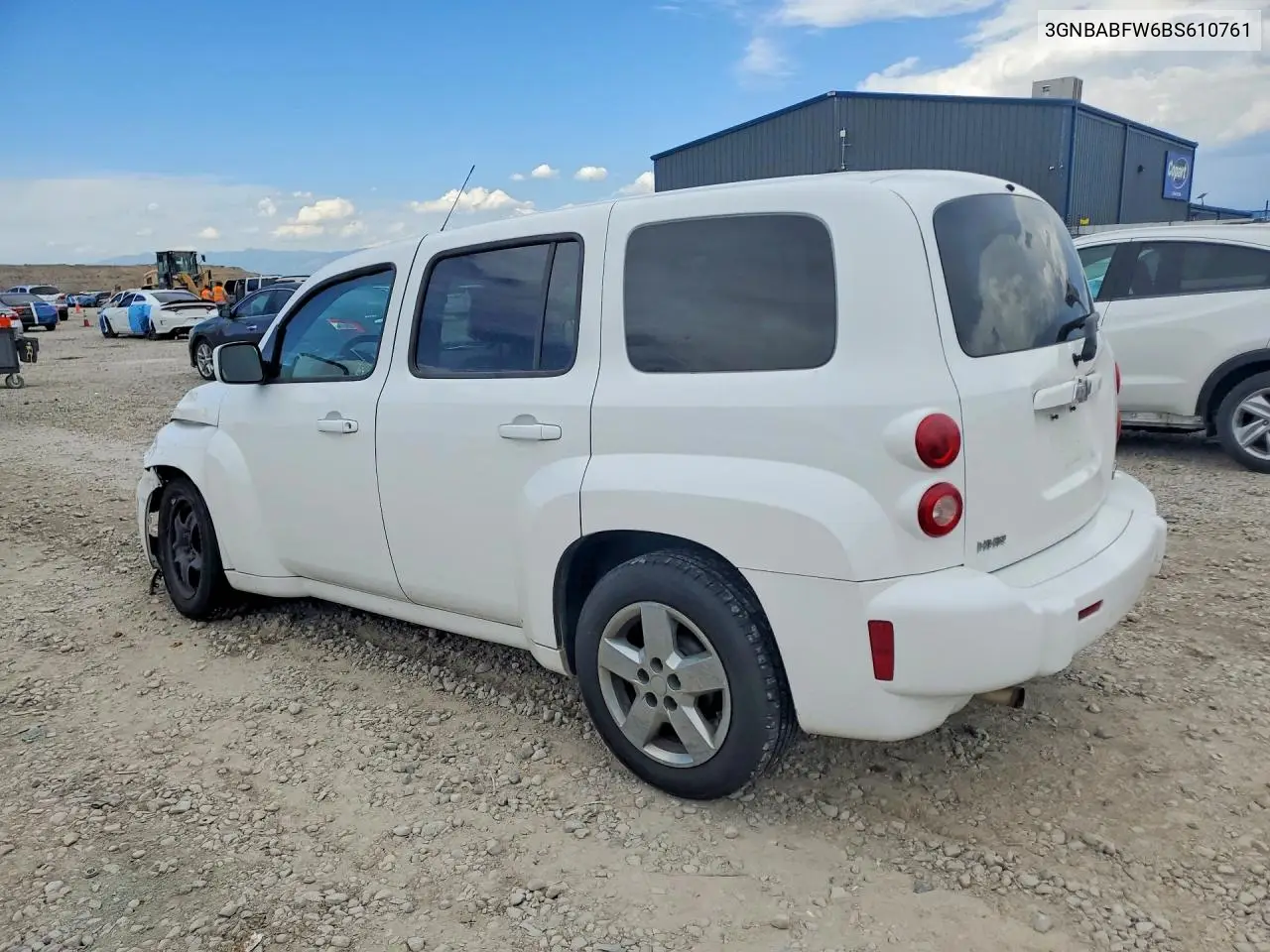 2011 Chevrolet Hhr Lt VIN: 3GNBABFW6BS610761 Lot: 59133716