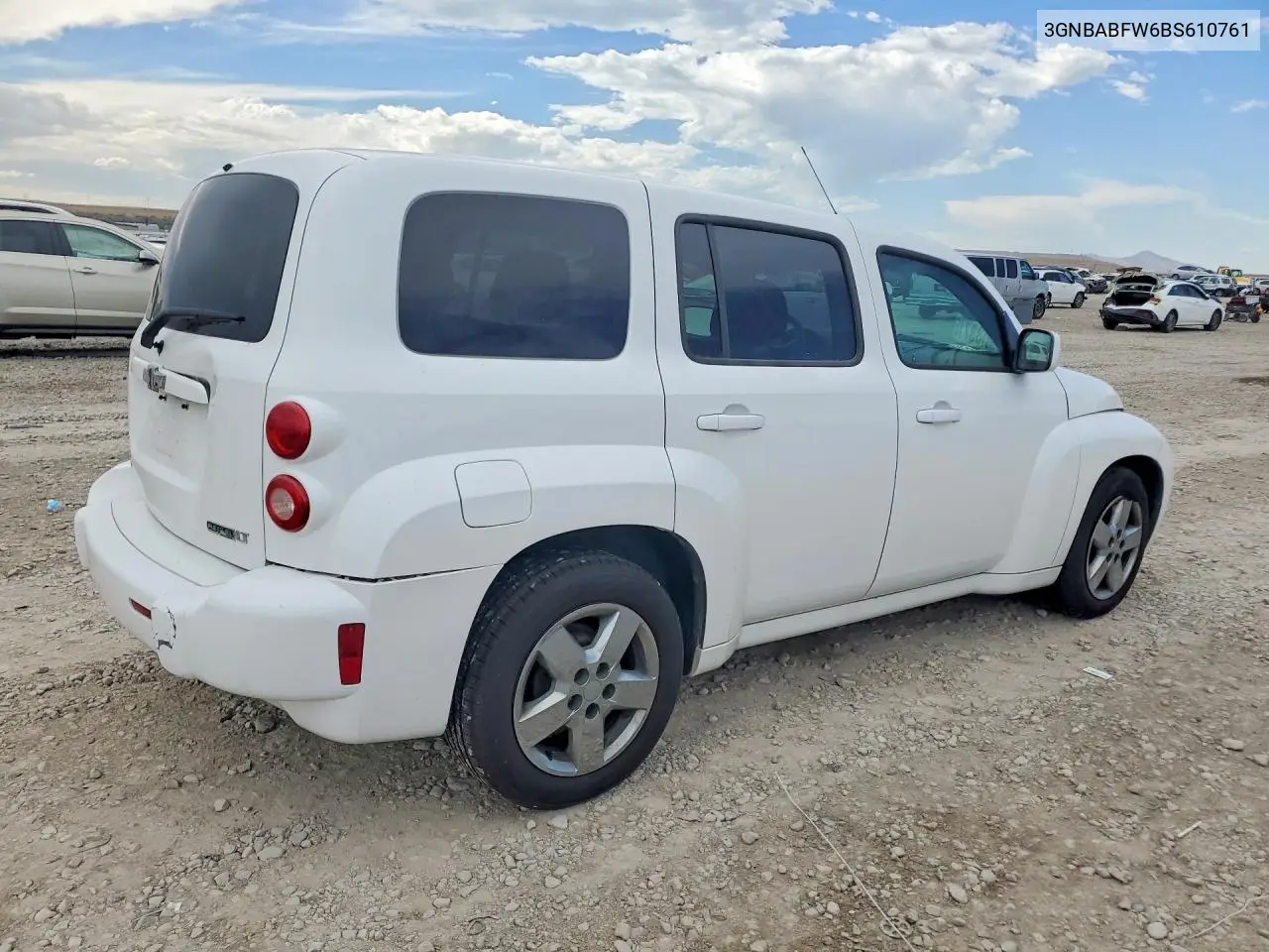 2011 Chevrolet Hhr Lt VIN: 3GNBABFW6BS610761 Lot: 59133716
