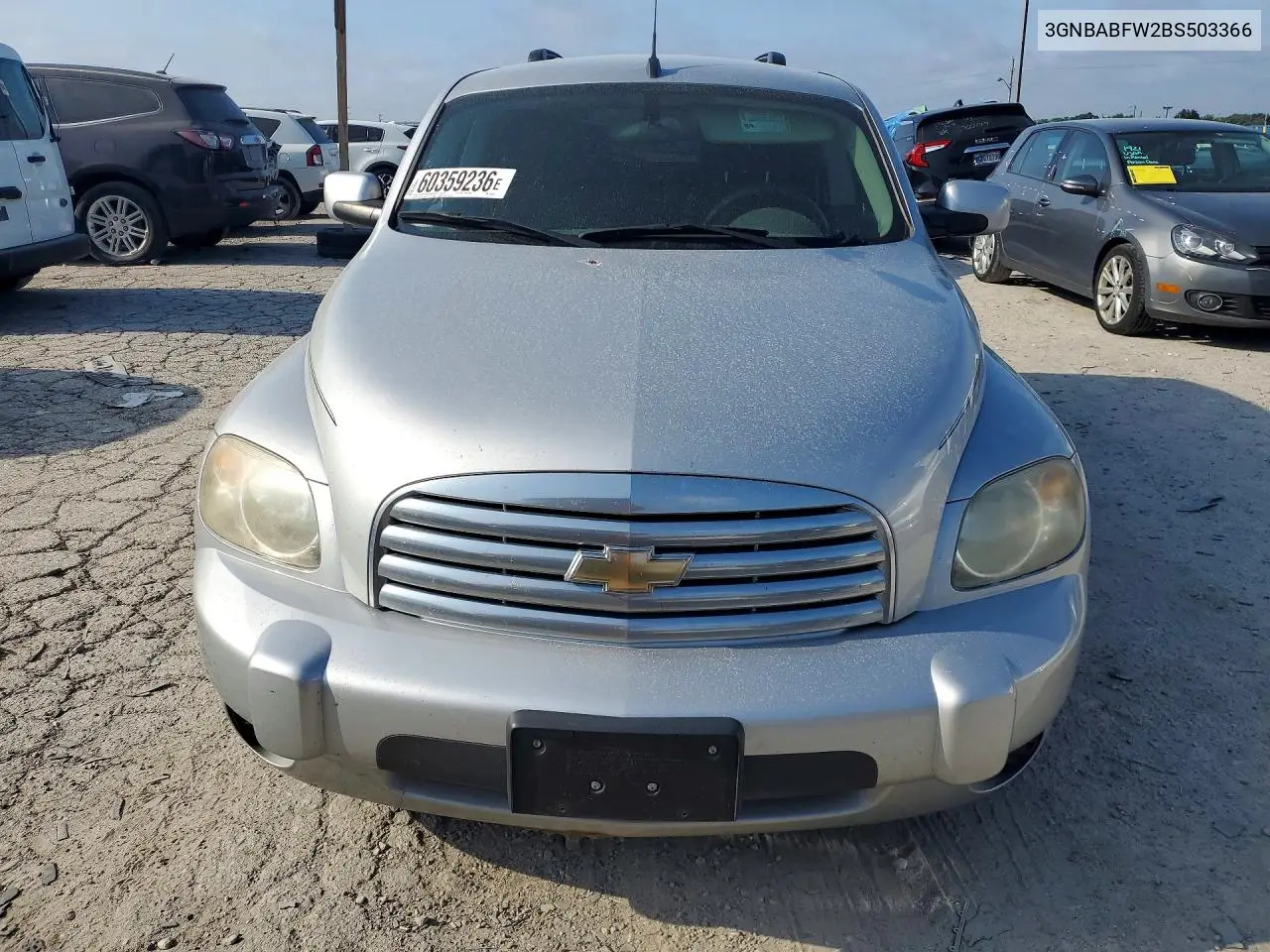 2011 Chevrolet Hhr Lt VIN: 3GNBABFW2BS503366 Lot: 60359236
