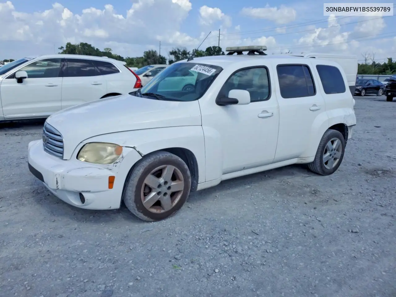 2011 Chevrolet Hhr Lt VIN: 3GNBABFW1BS539789 Lot: 62124456