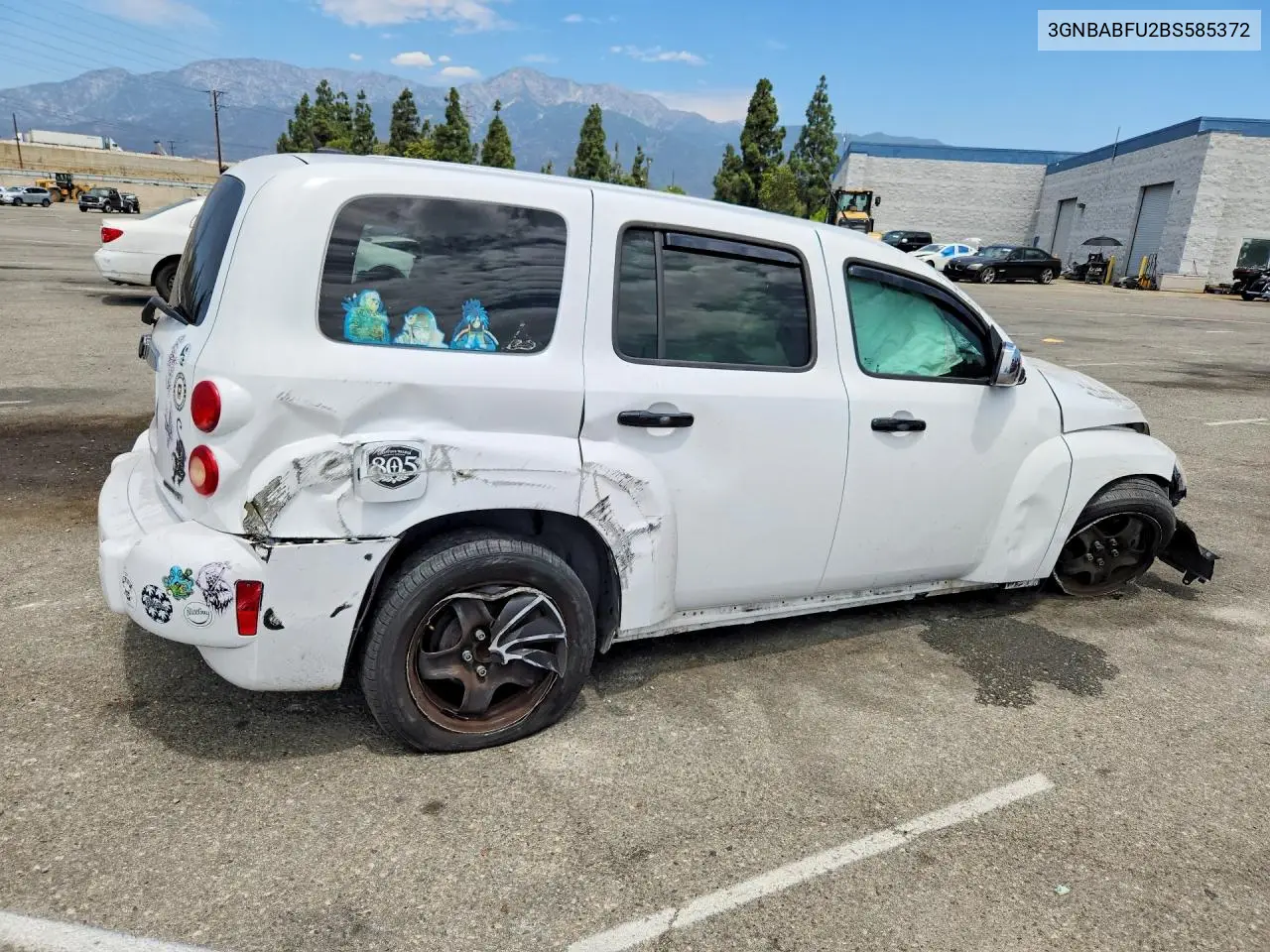 2011 Chevrolet Hhr Lt VIN: 3GNBABFU2BS585372 Lot: 62162806