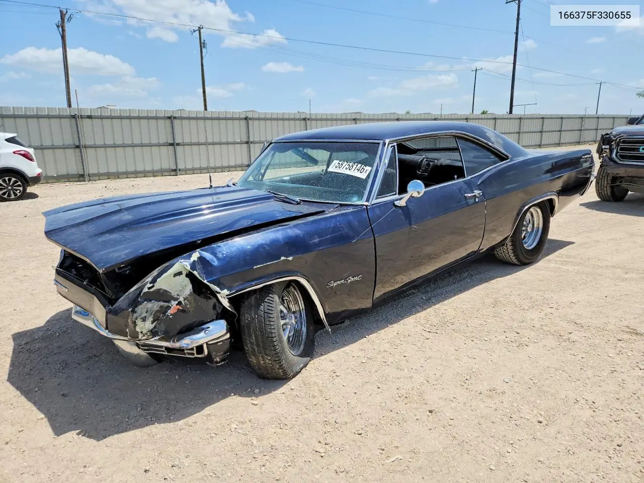 1965 Chevrolet Impala Ss VIN: 166375F330655 Lot: 58758146