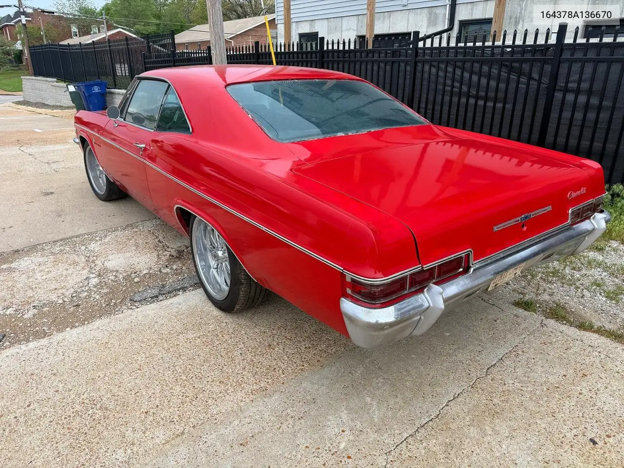 1966 Chevrolet Impala Ss VIN: 164378A136670 Lot: 62004066