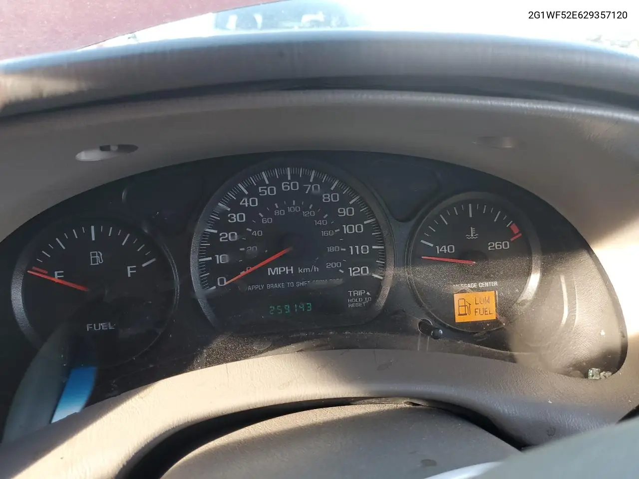 2G1WF52E629357120 2002 Chevrolet Impala