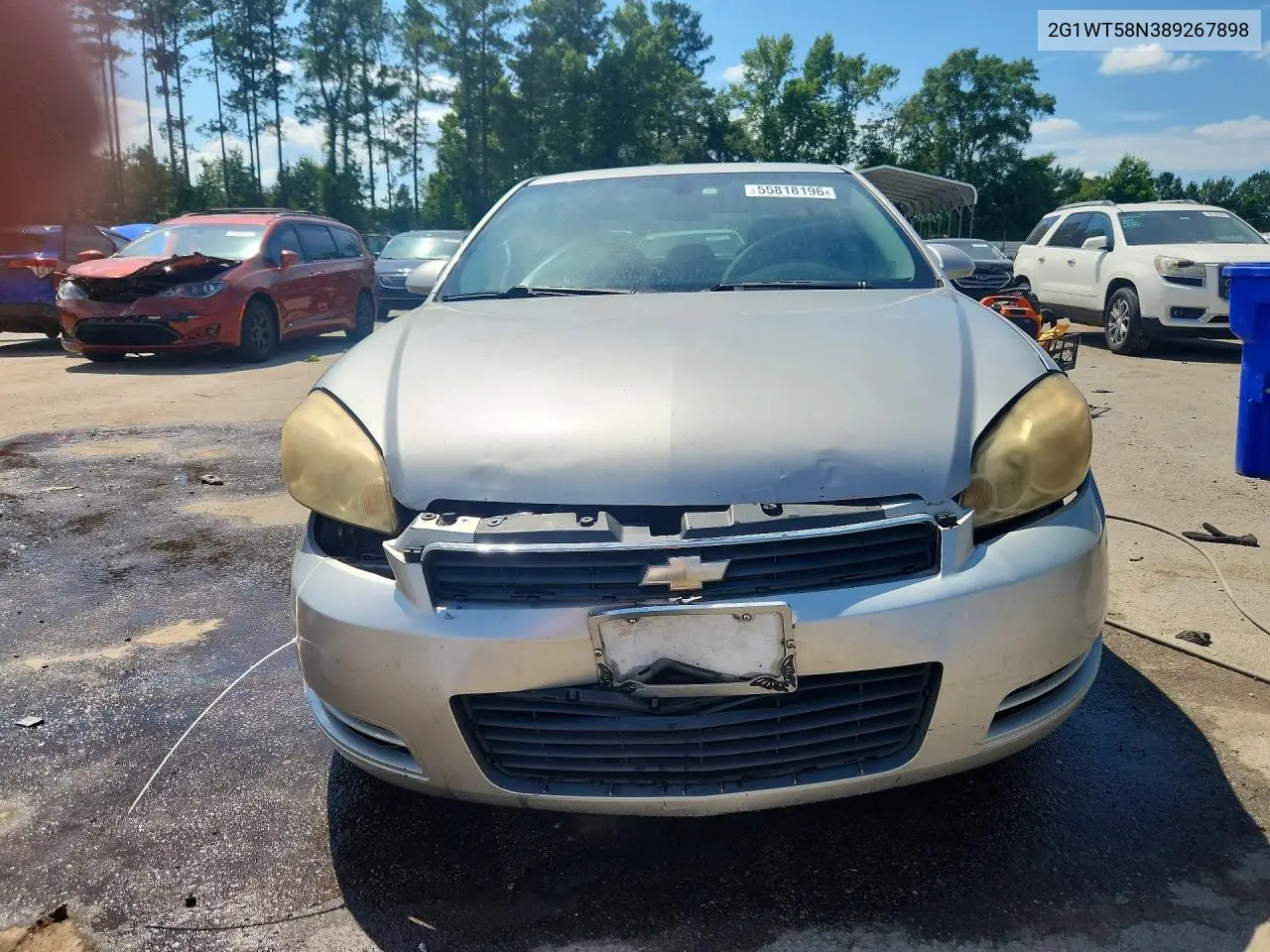 2008 Chevrolet Impala Lt VIN: 2G1WT58N389267898 Lot: 55818196