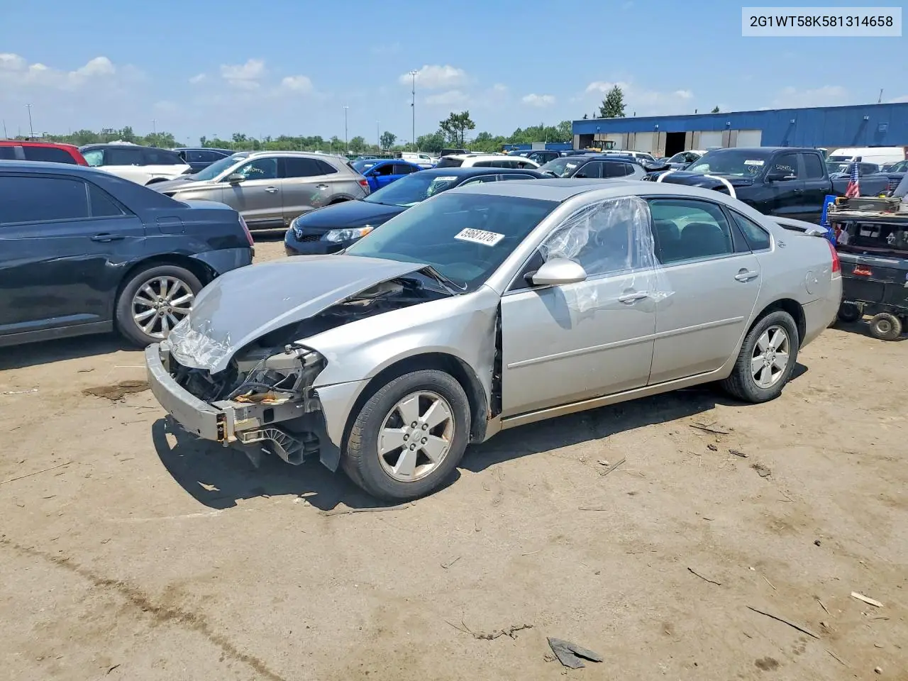 2008 Chevrolet Impala Lt VIN: 2G1WT58K581314658 Lot: 59681376