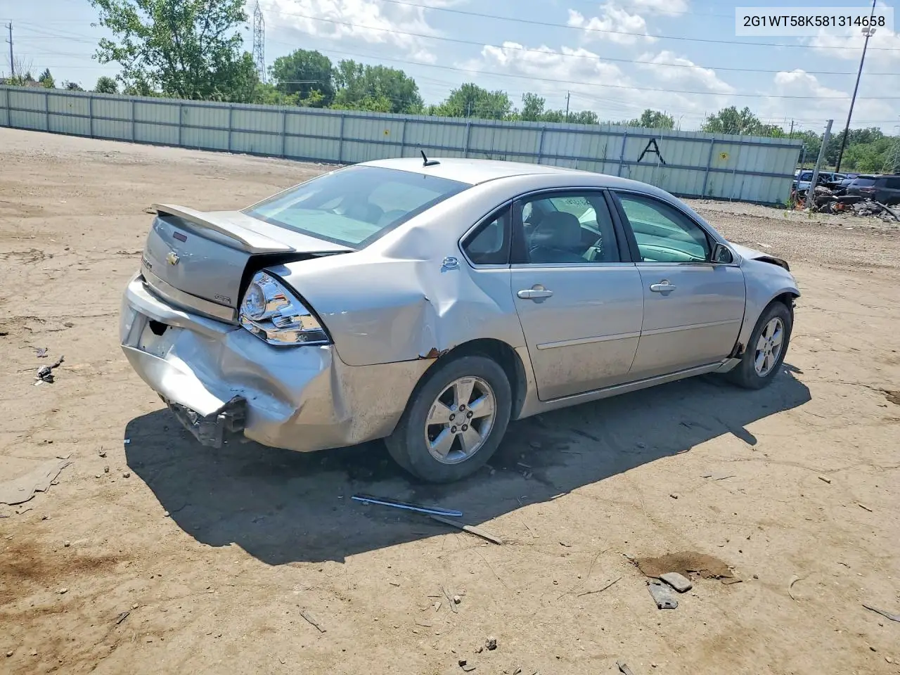 2008 Chevrolet Impala Lt VIN: 2G1WT58K581314658 Lot: 59681376
