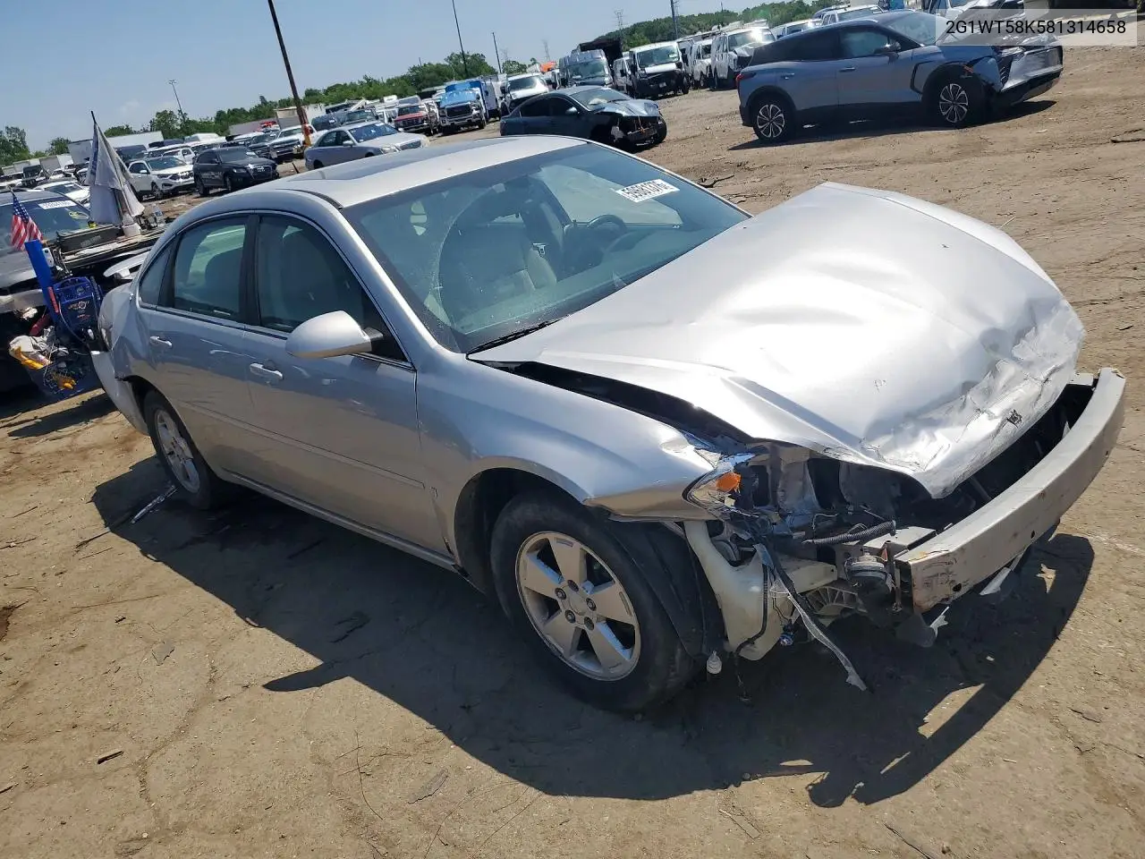 2008 Chevrolet Impala Lt VIN: 2G1WT58K581314658 Lot: 59681376
