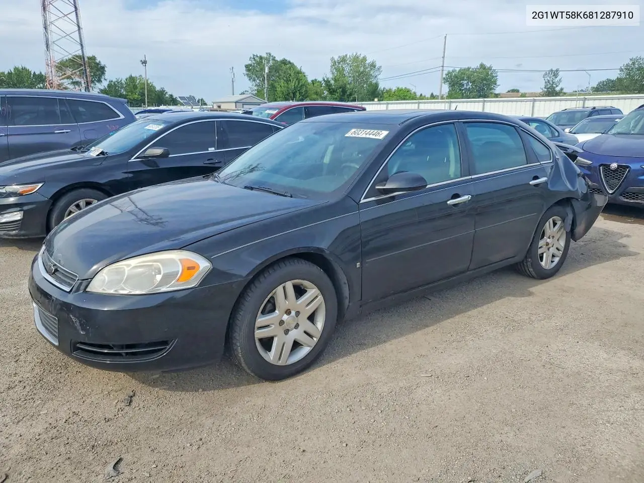 2008 Chevrolet Impala Lt VIN: 2G1WT58K681287910 Lot: 60314446