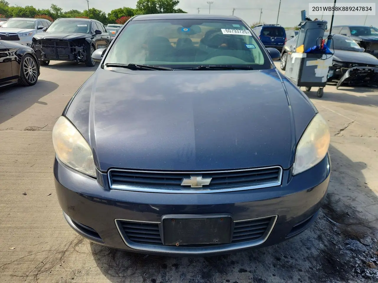 2008 Chevrolet Impala Ls VIN: 2G1WB58K889247834 Lot: 60793726