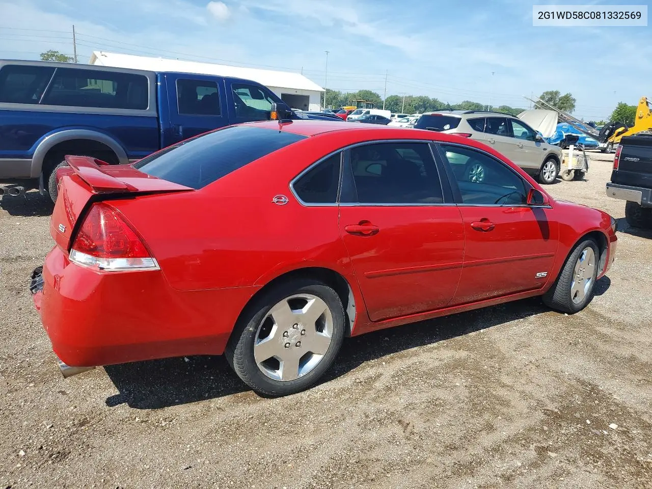 2008 Chevrolet Impala Super Sport VIN: 2G1WD58C081332569 Lot: 61965806