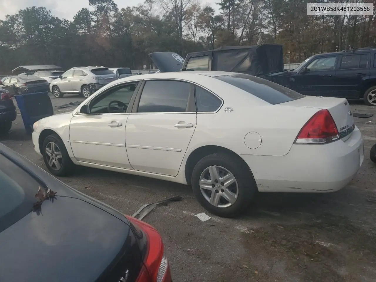 2G1WB58K481203568 2008 Chevrolet Impala Ls