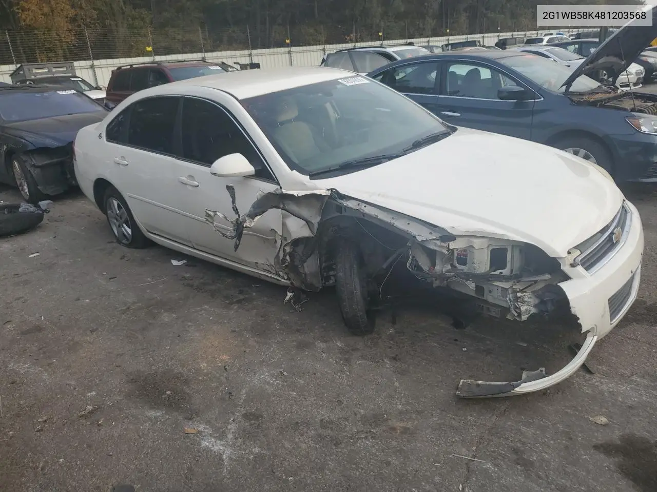 2G1WB58K481203568 2008 Chevrolet Impala Ls
