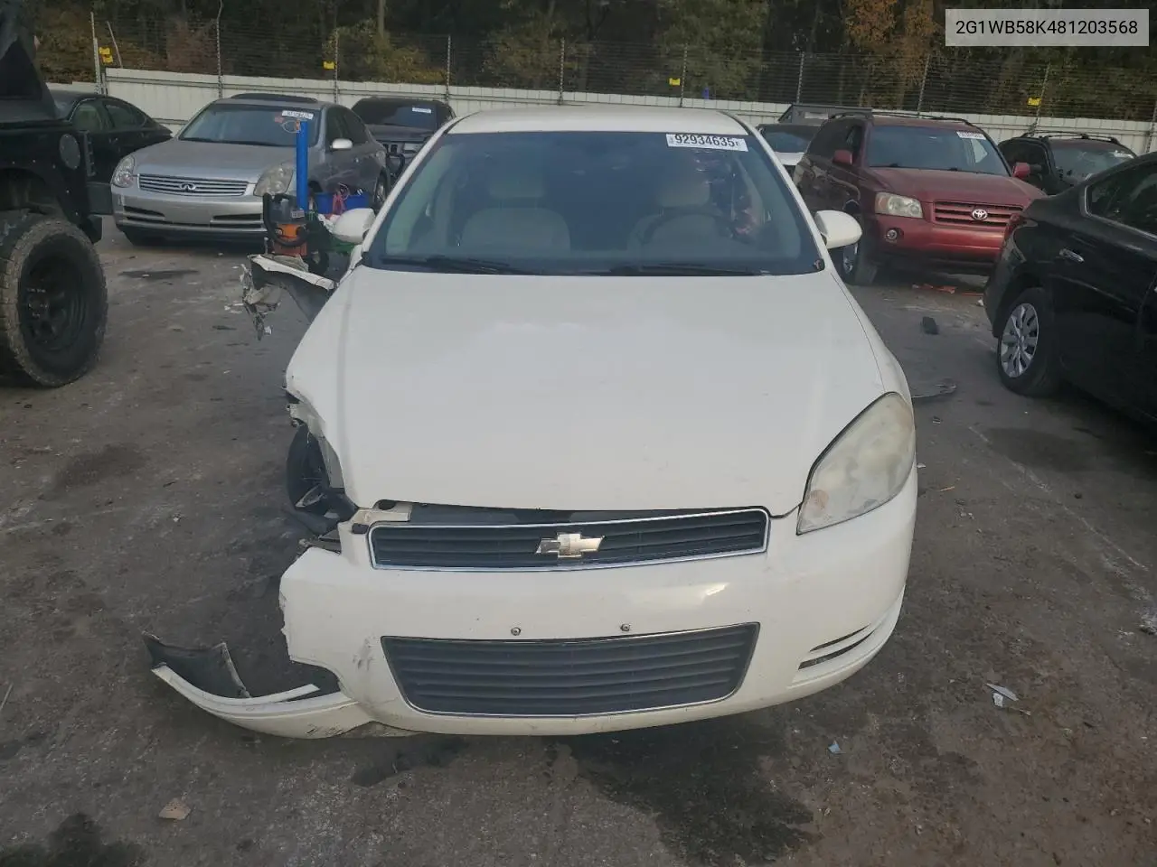 2G1WB58K481203568 2008 Chevrolet Impala Ls