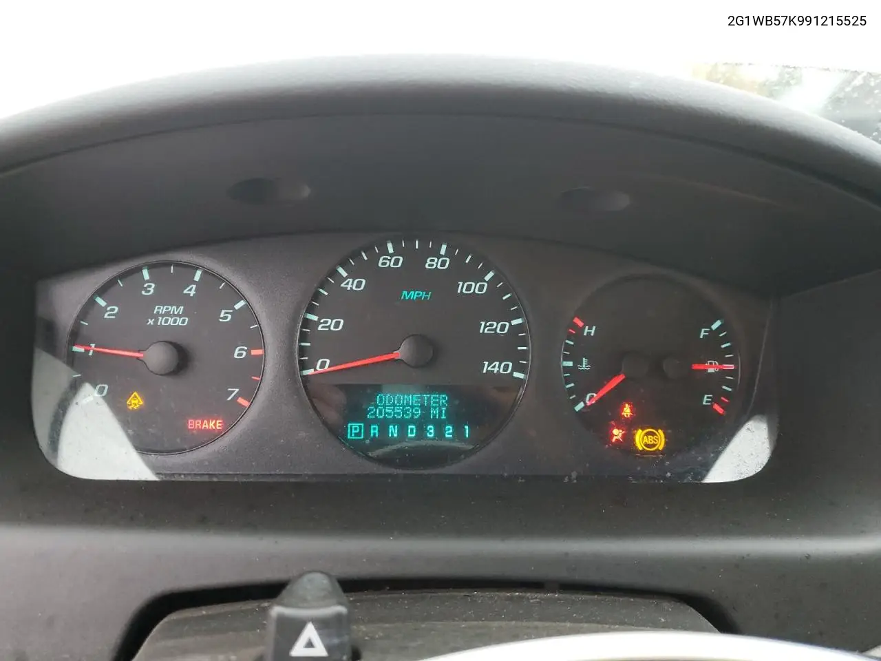 2G1WB57K991215525 2009 Chevrolet Impala Lt
