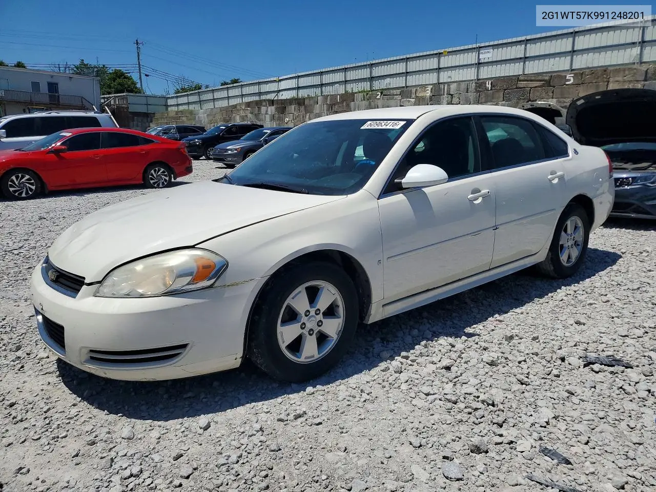 2009 Chevrolet Impala 1Lt VIN: 2G1WT57K991248201 Lot: 60963416