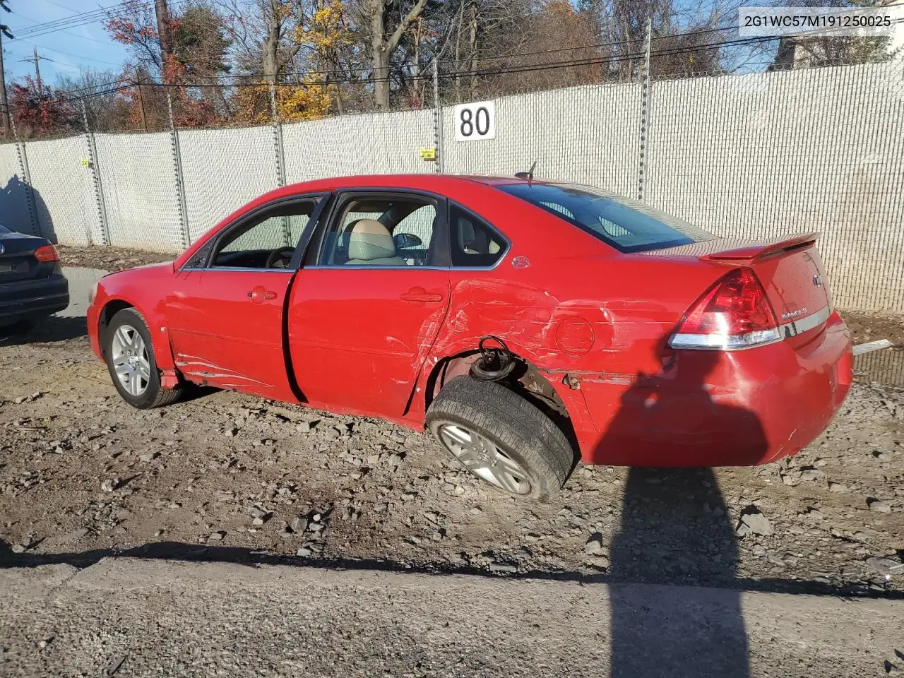 2G1WC57M191250025 2009 Chevrolet Impala 2Lt