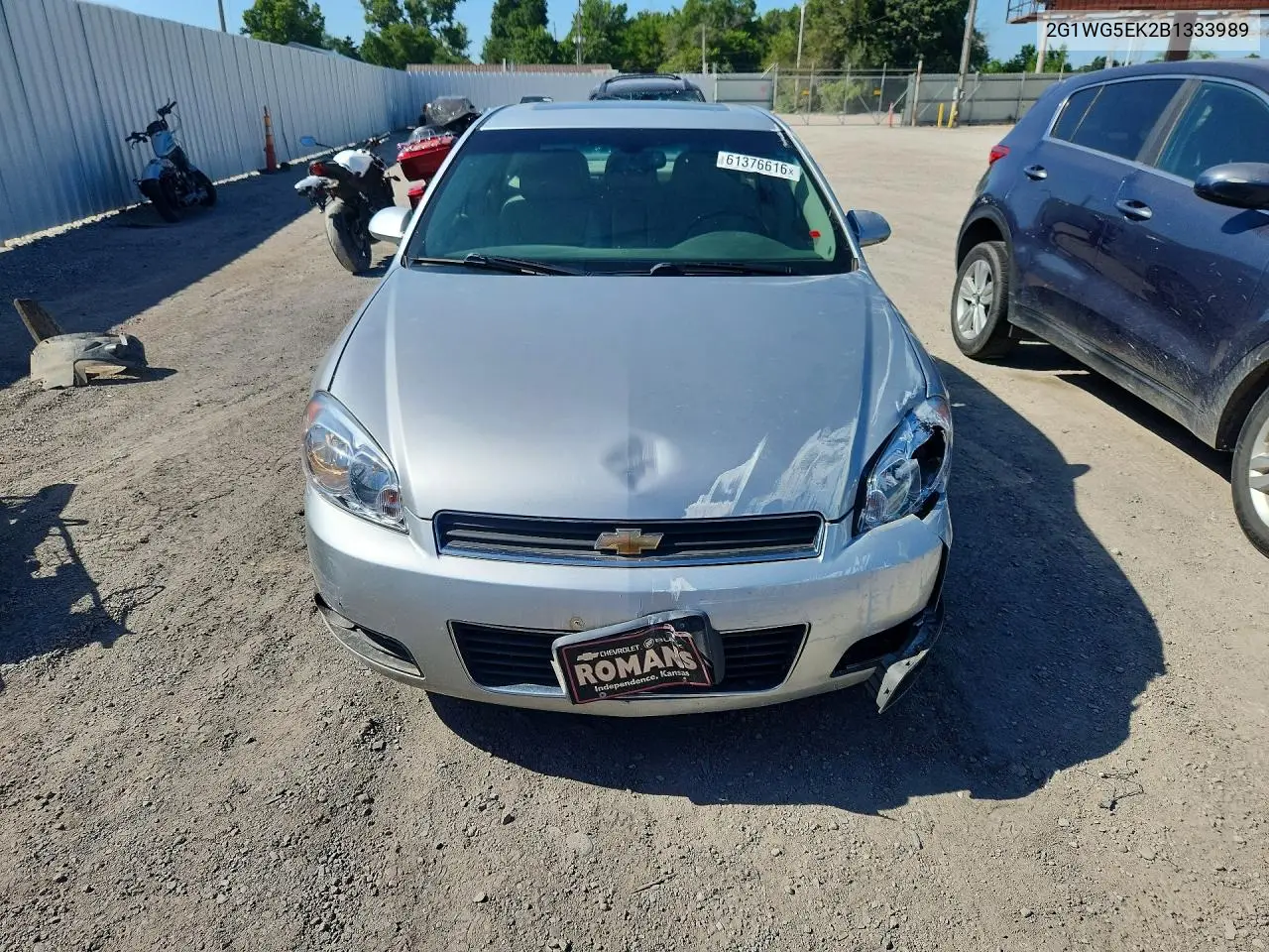 2011 Chevrolet Impala Lt VIN: 2G1WG5EK2B1333989 Lot: 61376616