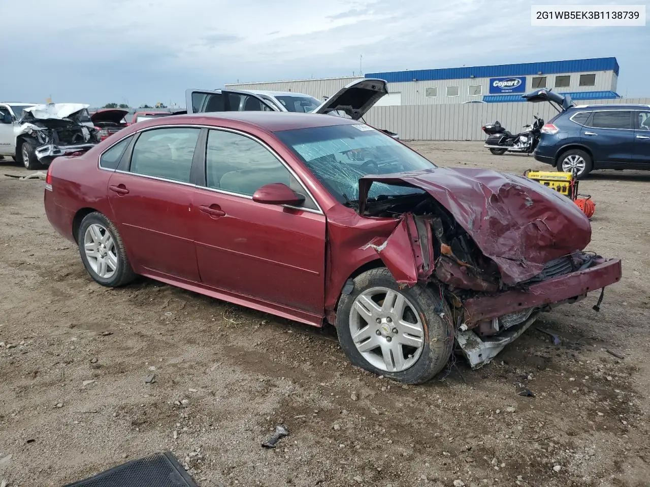 2G1WB5EK3B1138739 2011 Chevrolet Impala Lt